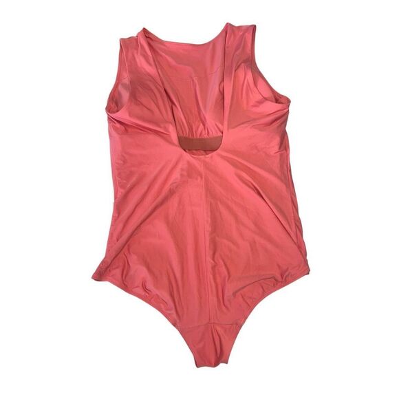 Lululemon Waterside High Neck One Piece Swimsuit size 14 coral bathing suit - Picture 3 of 6